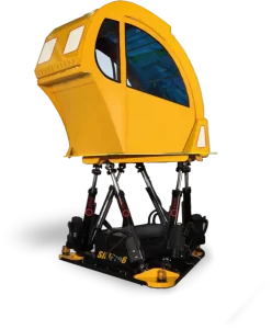 Heavy Equipment Simulator: Telehandler Simulator with motion platform.