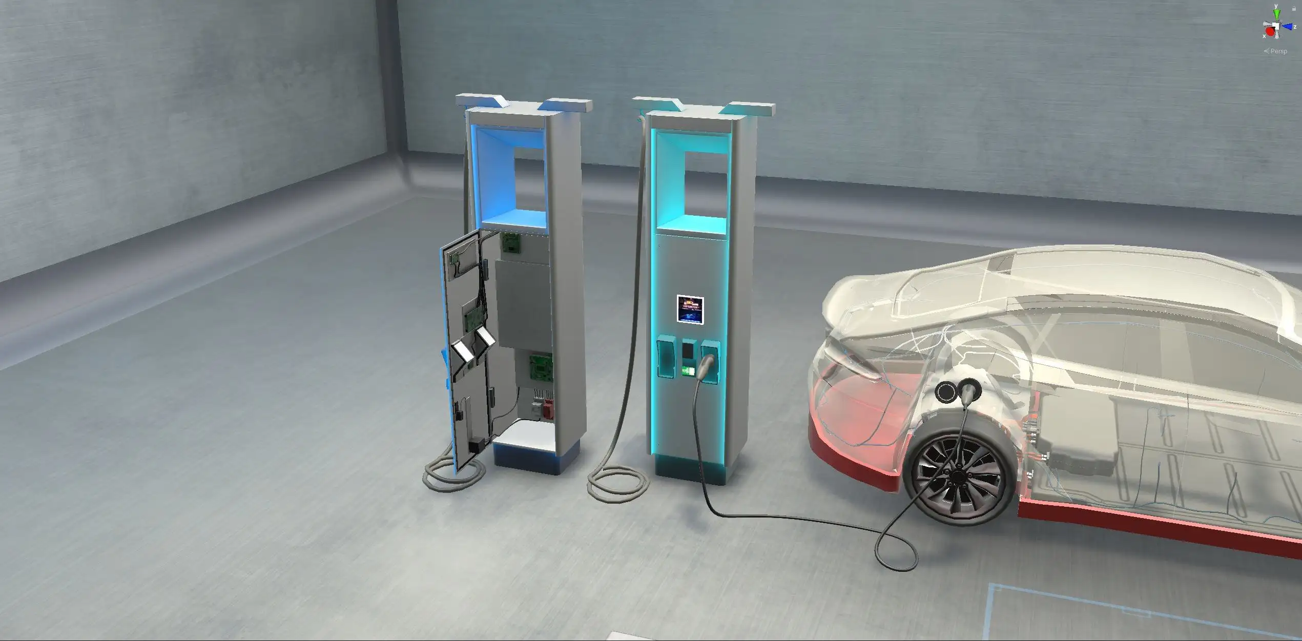 Cover photo of Electric vehicle maintenance simulator.