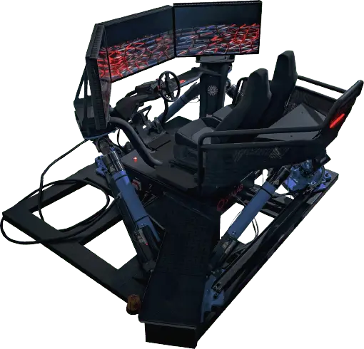 driver in the loop is a 6dof motion simulator platform