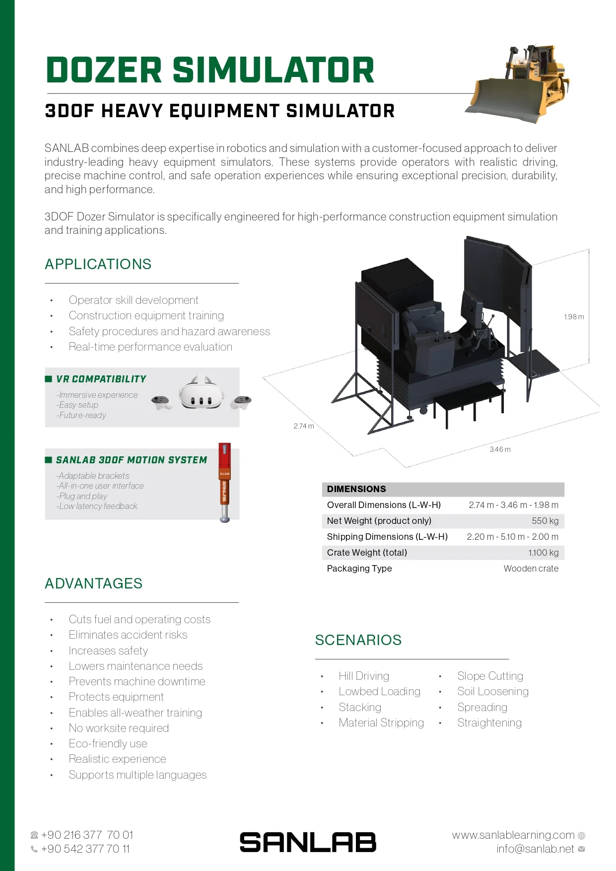 Catalogue 3DOF Dozer Simulator 1